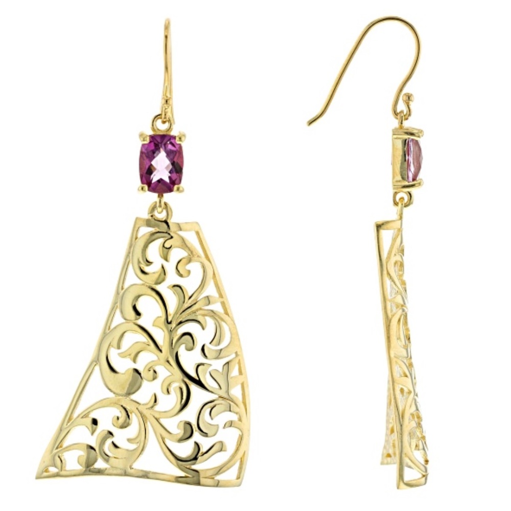 COPY - Lavender Path™ Quartz 18k Yellow Gold Over Silver